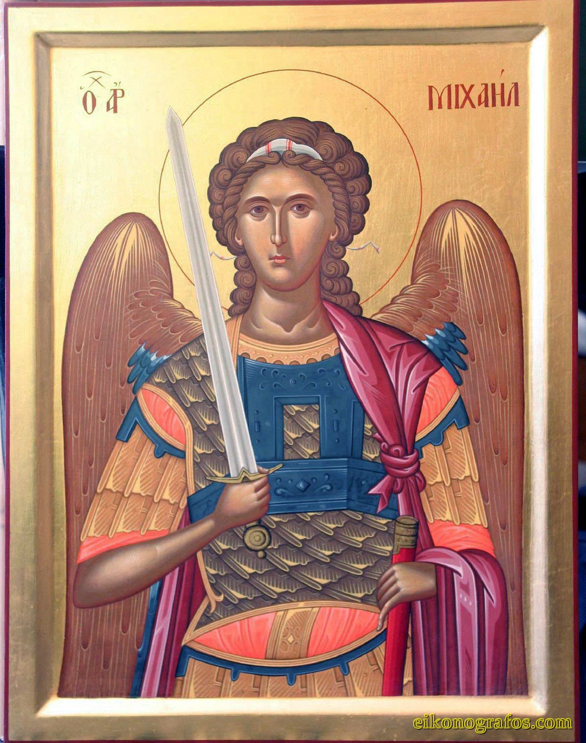 Иконы святых архангелов. Икона Архистратига Божия Архангела Михаила.
